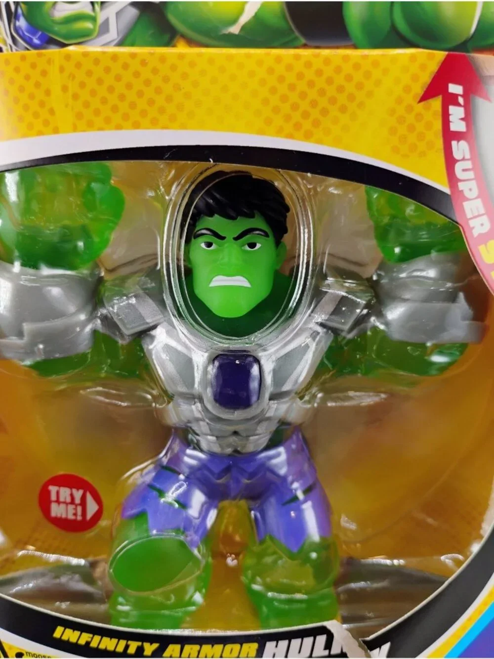 Heroes Of Goo Jit Zu Marvel Infinity Armor Hulk Stretchy Toy